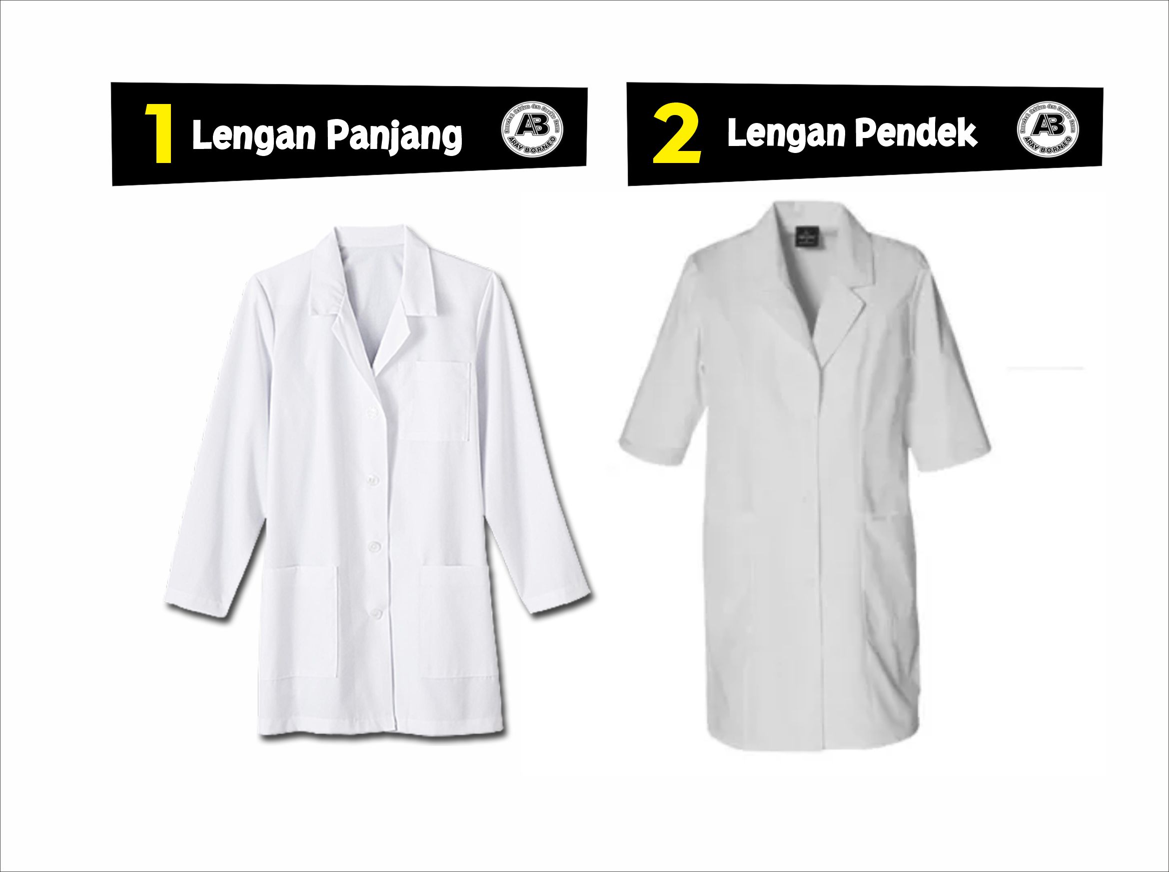 MODEL LENGAN JAS LAB