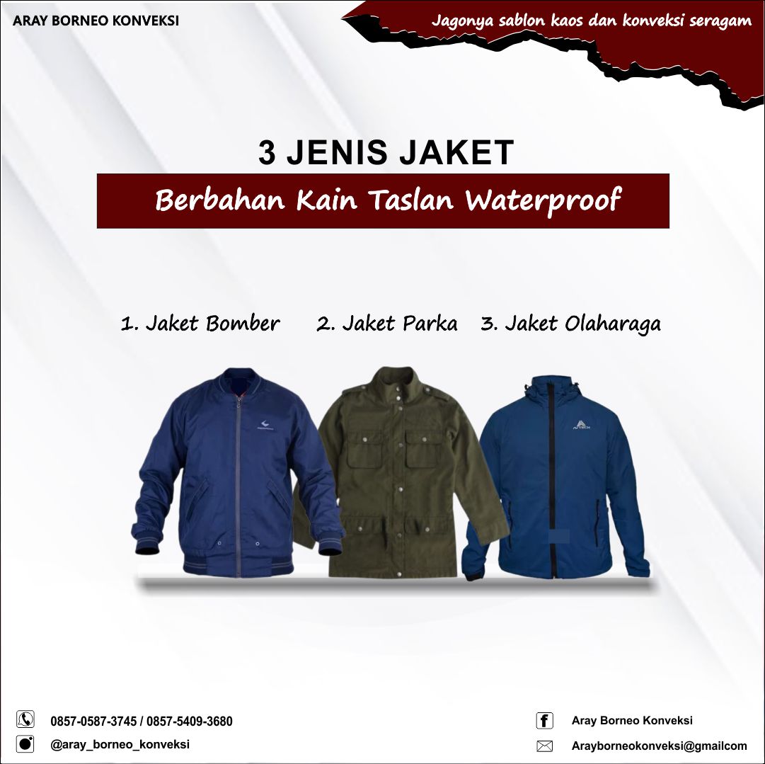 JAKET KAIN TASLAN