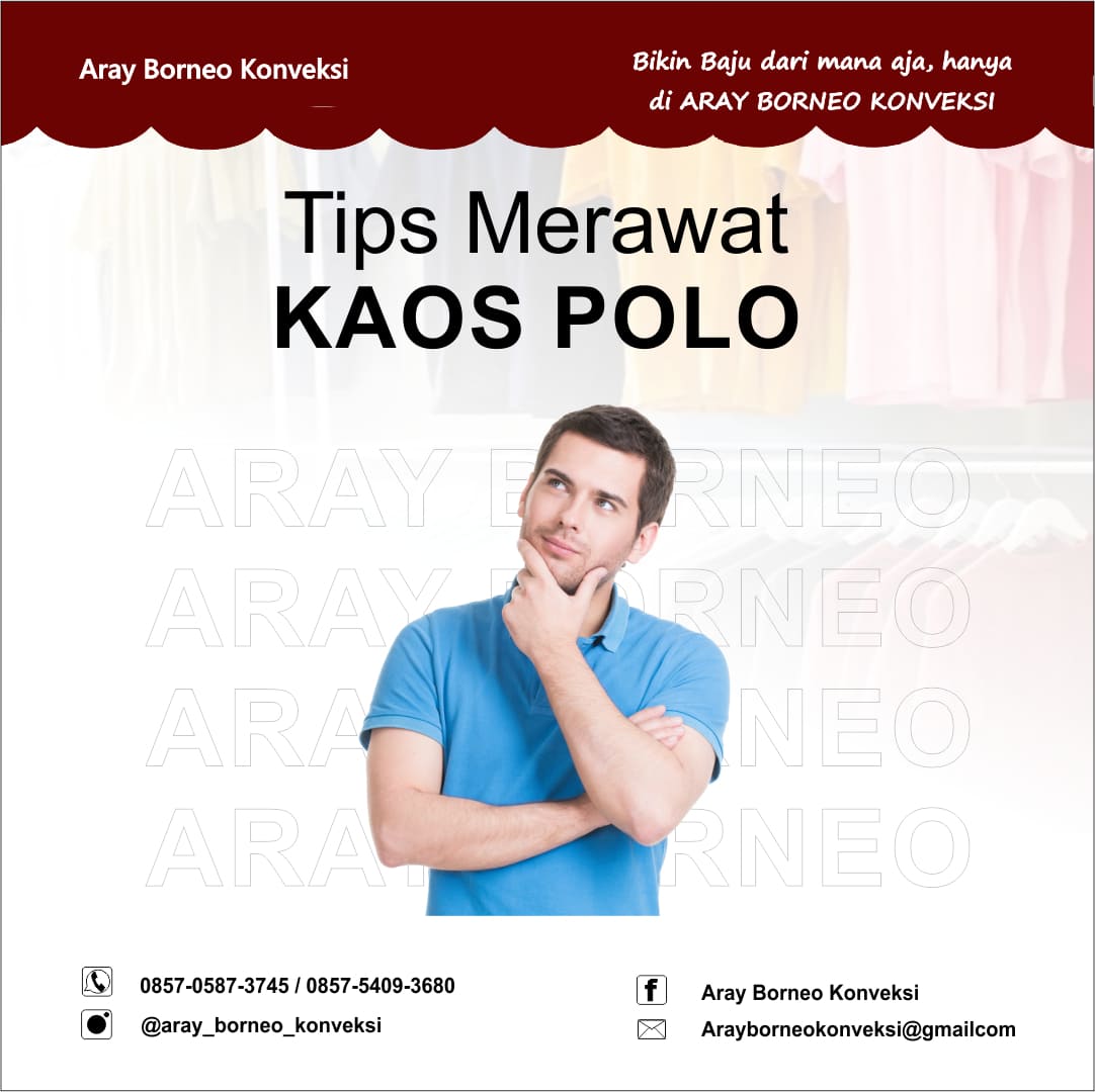 CARA MERAWAT KAOS POLO