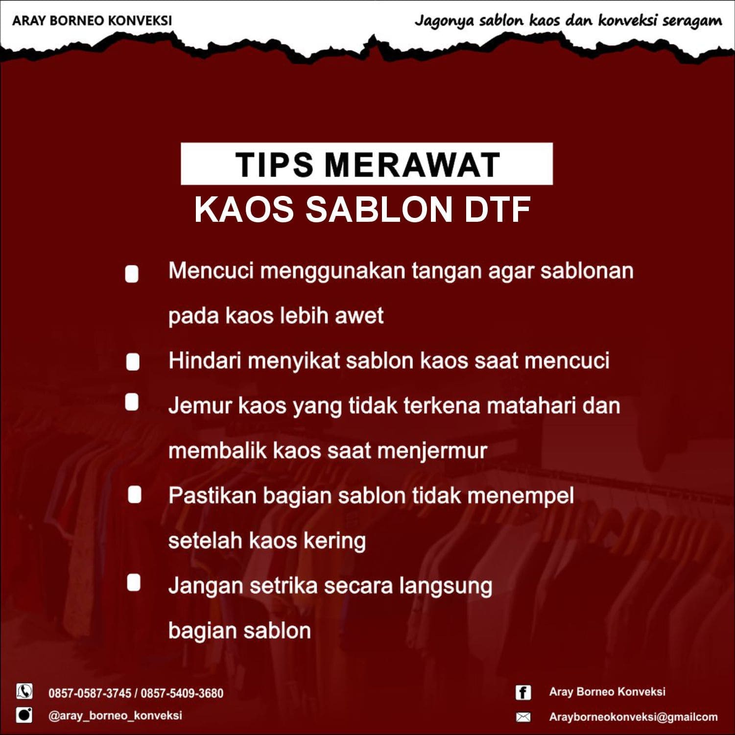 CARA MERAWAT KAOS SABLON DTF