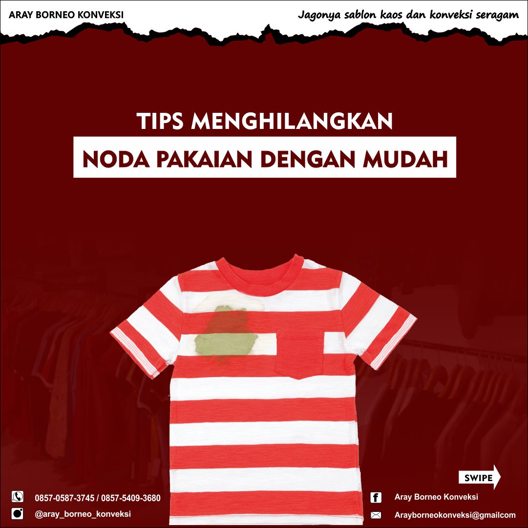 CARA MENGHILAKAN NODA PADA BAJU